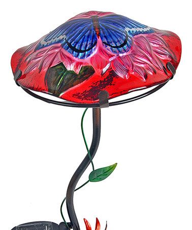 Hand Painted Solar Lighted Mushroom Stakes