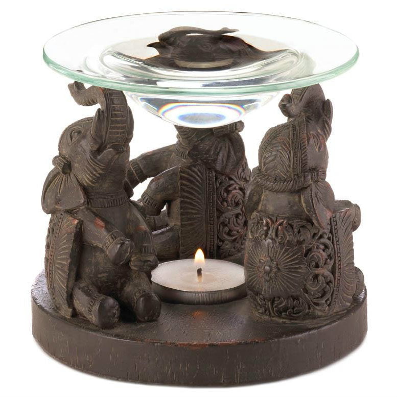 Elephant Trio Oil Warmer