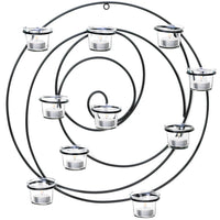 Endless Circles Candle Holder Sconce