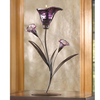 Purple Calla Lily Candle Holder