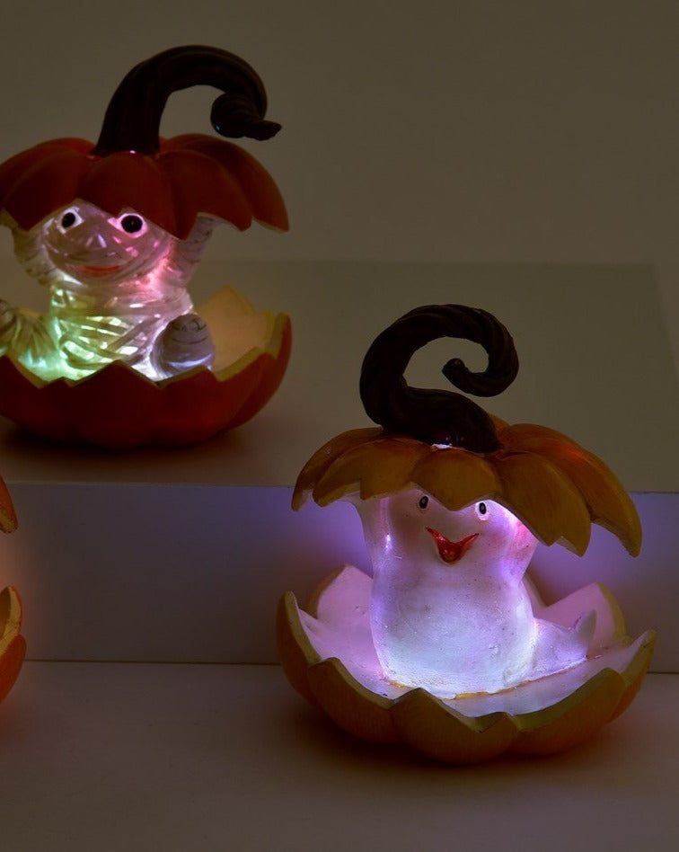 Set of 2, LED Pumpkin Characters