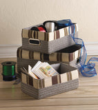 Set of 3 Nesting Fabric Baskets