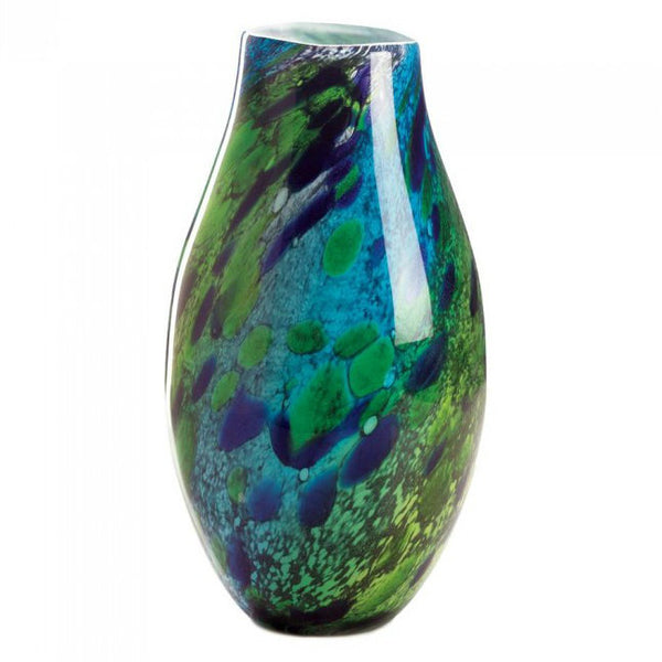 Peacock Art Vase