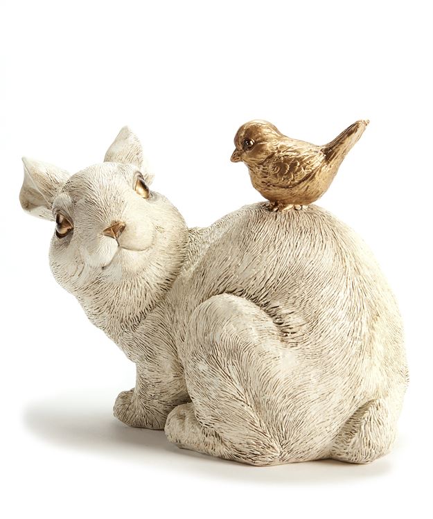 Bunny with Bird for Garden | Bunny with Bird | AMP's Market Place