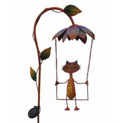 Rustic Metal Solar Lighted Swinging Critters