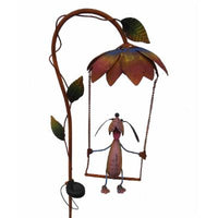 Rustic Metal Solar Lighted Swinging Critters