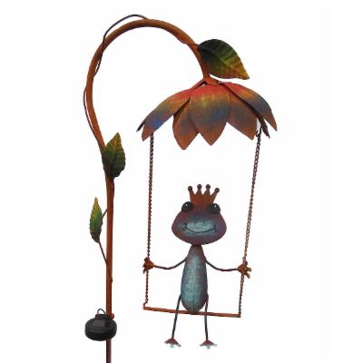 Rustic Metal Solar Lighted Swinging Critters