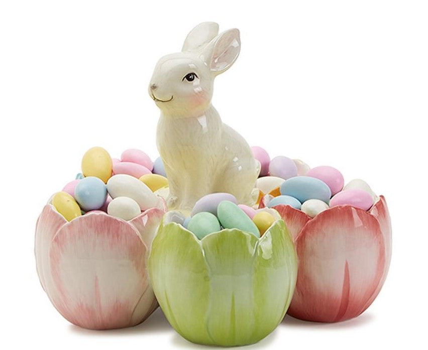 Bunny or Bird Tidbit Dish | Garden Tidbit Dish | AMP&#39;s Market Place