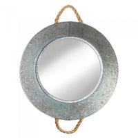 Tin Mirror with Ropes