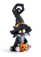 Witch Cat Figurine